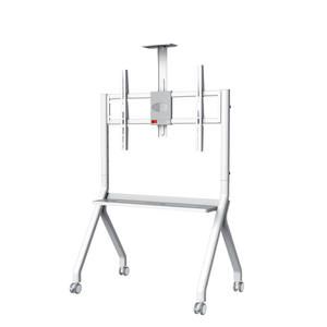 Chariot TV mobile Kelmy Triple Stability Iron |   Compatible VESA 940x600 pour écrans de 55 à 100 pouces |   Conception à double crochet certifiée CE pour usage professionnel/pédagogique - Product Image 4