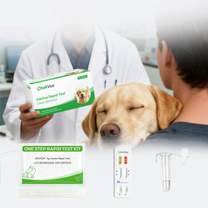 Kit de diagnostic vétérinaire 3-en-1 pour chiens : Test rapide CPV, CDV, GIA (Giardia, Parvo, Distemper) pour cliniques vétérinaires - Product Image 1