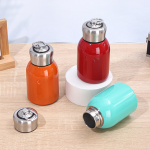 300ML Lady Kid Mini bolsillo de doble pared para beber a prueba de fugas frascos de vacío termo vaso botella de agua aislada - Product Image 6