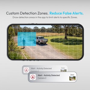 Système de Caméras de Sécurité Solaire 2K 4MP en Gros, Kit Combo Hub WiFi <span class=keywords><strong>Sans</strong></span> <span class=keywords><strong>Fil</strong></span> Longue Portée 500m, 4 Caméras Extérieures CCTV avec Détection PIR - Product Image 4