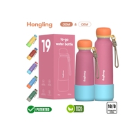 Hong Ling Bouteille d'eau haute performance en acier inoxydable de qualité professionnelle sans sueur Garantie extérieure anti-fuite
