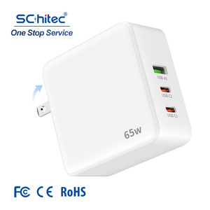 อะแดปเตอร์ชาร์จไฟ SChitec 100W ชาร์จเร็วแบบ PD ช่องเดียว ใช้เทคโนโลยี GaN สำหรับชาร์จแล็ปท็อป โทรศัพท์มือถือ และอุปกรณ์อื่นๆ - Product Image 1