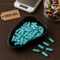Capsules végétales transparentes HPMC vides de tailles 0, 00, 1, à base de plantes, capsules transparentes végétariennes à base d'algues, capsules Halal