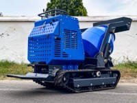 Mini bétonnière à chargement automatique Dumper Construction Crawler Loader 300L Bétonnière Camion