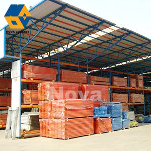 Rayonnage à palettes sélectif robuste en acier métallique de qualité industrielle avec finition en peinture en poudre pour entrepôt, rayonnage de stockage empilable robuste - Product Image 5