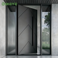 Puerta de Entrada Pivotante de Aluminio de Lujo con Diseño Insonorizado para Proyectos de Renovación de Entradas Principales de Villas