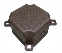 Bloc de quai flottant modulaire en plastique HDPE, plateforme ponton, pont, jetée, marina, parking pour bateaux, OEM/ODM 500x500x400mm 350kg/m