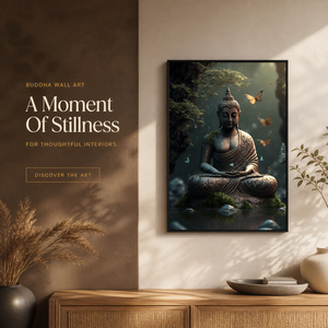 Arte de Pared con Diseño de Buda Natural, Tres Diseños de Bosques, Impresión en Lienzo, Decoración para Spa, Hogar, Sala de Estar, Estudio de Yoga - Product Image 3