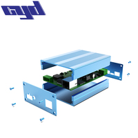 Fabricants boîtier en aluminium extrudé industriel personnalisé OEM PCB et boîtes de projet d'instrument boîtier pour boîtier d'amplificateurs