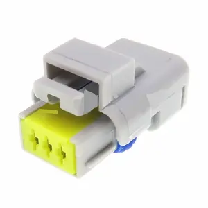 1 Juego de 3 pines serie 1,5 211PC032S8049 gris automóvil FCI enchufe de cableado carcasa de plástico conector de Cable eléctrico