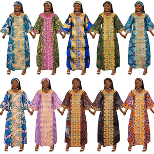 2025 New Arrival African Print Maxi Dress for Women <strong>Plus</strong> <strong>Size</strong> Ankara <strong>Kaftan</strong> 3/4 Sleeve Dashiki Robe for Party Wedding Daily Wear - Product Image 1