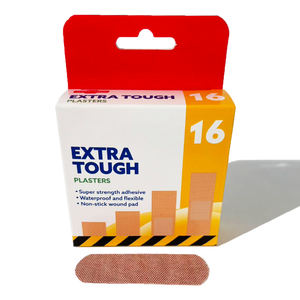 Steril esnek kumaş yapışkan bandajlar nefes ilk yardım şerit paketi 16/kutu yumuşak streç yara yama ilk yardım bandı - Product Image 5