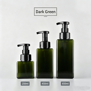 Premium Refillable Foam Hand Soap <b>Pumps</b> 250ml 450ml 650ml Square Plastic Sanitizing <b>Bottles</b> - Product Image 6