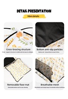 Maison pour animaux de compagnie pliable en tissu Oxford, respirante, imperméable, motif palmier, modèle CT-07, pour petits chats et chiens, utilisation extérieure, OEM transfrontalier