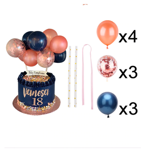 Conmix 5 Inch Confetti Balloon Cake Topper Paper <b>Decor</b> For Baby Shower Birthday Wedding <b>Party</b> Supplies - Product Image 1