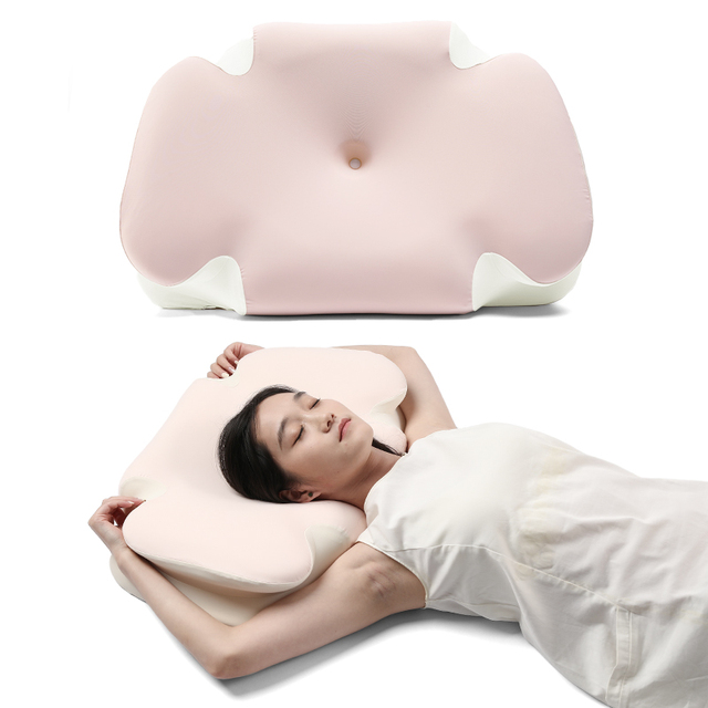 Ergonomic Cervical Traction Pillow Memory Foam Cervical Pillow with Head and Neck Support Orthopedic Pillow
