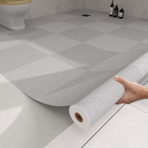 Revêtement de sol en vinyle <span class=keywords><strong>auto</strong></span>-adhésif, imperméable, antidérapant, surface imitation bois, carreaux autocollants pour usage intérieur - Product Image 4
