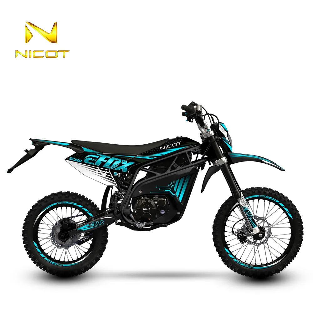 Nicot EFox รถจักรยานยนต์ไฟฟ้าแข่งมอเตอร์ไซค์,อนุมัติ EEC 12kw สำหรับผู้ใหญ่