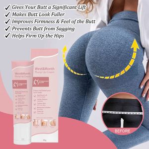 Crème de massage <span class=keywords><strong>pour</strong></span> l'amélioration naturelle des fesses West Month, nourrissante, raffermissante, repulpante, augmentant la taille des fesses, crème <span class=keywords><strong>pour</strong></span> lifter les hanches - Product Image 6