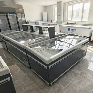 Los más vendidos: Congeladores tipo isla con puerta de cristal superior para helados y carne, ideales para <span class=keywords><strong>supermercados</strong></span>. - Product Image 2