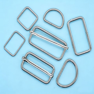 Hebillas Metálicas en Forma de D para Bolsos, Accesorios de Ferretería, Hebilla Tipo D, Durabilidad, Origen Yiwu Zhejiang, Acabado Plateado - Product Image 1