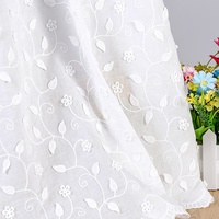 Tissu en coton intégral avec broderie de la dynastie Han Morning Glory pour vêtements pour femmes Nappes Sacs Nouveau produit non tissé