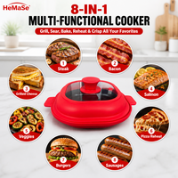Couvercle de plat de cuisson pour micro-ondes en silicone écologique, compatible lave-vaisselle, accessoire de cuisine pour la cuisson à la chaleur et la cuisson au four