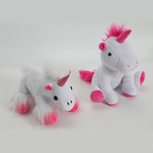 Atractivo Peluche <span class=keywords><strong>de</strong></span> Unicornio Blanco |   Diseño <span class=keywords><strong>de</strong></span> Cuernos con Brillantina Rosa y Puños Esponjosos para Niños a la Moda y para Regalos - Product Image 6