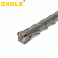 Jeu de forets à maçonnerie SDS-MAX à pointe croisée en carbure de tungstène de qualité supérieure pour marteau perforateur électrique, diamètre 5-40 mm, garantie 3 ans