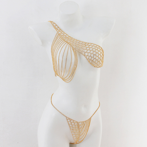 <span class=keywords><strong>HM</strong></span> Lencería erótica cadena ropa interior cintura cadena Acero inoxidable Sexy cuerpo cadena bikini - Product Image 4