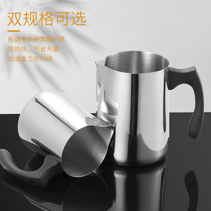 กาเฟย์ ชิเหยือกตีฟองนมสแตนเลส 600 มล. ด้ามจับสีดำสำหรับทำกาแฟ - Product Image 3