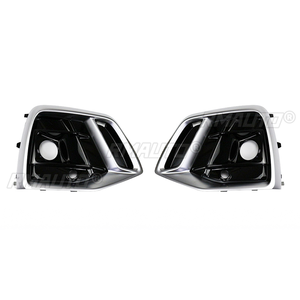 Cubierta de Luz Antiniebla Delantera Plateada Brillante para Automóvil, Rejilla de Carreras con Orificio para ACC para Audi Q5 2021 2022 2023, Accesorio para Automóvil - Product Image 4