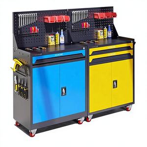 भारी शुल्क न्यूनतम उपकरण कैबिनेट ड्रॉअर कार्ट ऑटो मरम्मत पुश कार्ट मल्टीफंक्शनल स्टोरेज बॉक्स एंटी-चोरी नमी-प्रूफ - Product Image 1