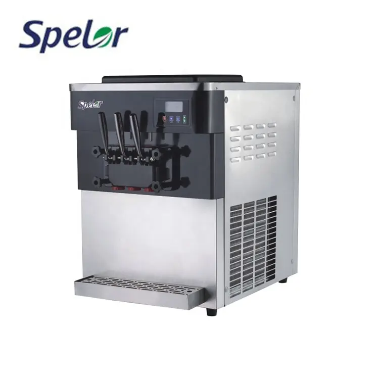 Stainless Steel Ce Approved Counter Top Soft Serve Mini Ice Cream Making Machine