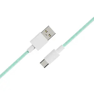 Popular Braided Cable Charging USB Type C Fast Charger For PD Charger C Type Cables