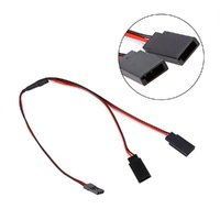 Câble d'extension servo Y FEDI noir sur mesure en gros, 30/60 conducteurs, 10CM 15CM 30CM 100CM, cordon de connexion RC pour JR Futaba