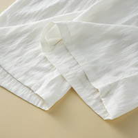 Pantalons décontractés pour femmes à taille haute élastique, avec cordon de serrage perlé et détails boutonnés, coupe large, personnalisables en usine