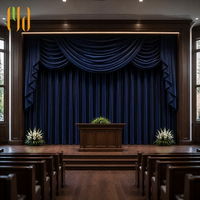 Rideaux de mariage en velours ignifuge, absorbants acoustiquement, résistants aux flammes, pour salle de bal