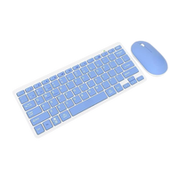 Diskon besar 2025 kibor game nirkabel 2.4G BT, Keyboard dan Mouse game desain Mini Kombo untuk penggunaan kantor