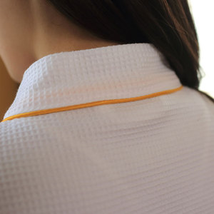 Hot Selling Quick Dry Soft 100% Cotton Solid Color Spa Bath Shower <strong>Waffle</strong> <strong>Robes</strong> Women And Men Kimono Bathrobe Custom Logo - Product Image 4