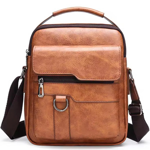 Borsa a <span class=keywords><strong>Tracolla</strong></span> Personalizzata in <span class=keywords><strong>Pelle</strong></span> PU di Lusso Impermeabile per Viaggi d'Affari Borsa Messenger da <span class=keywords><strong>Uomo</strong></span> - Product Image 1