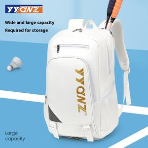 Sac à dos professionnel personnalisé pour raquettes de badminton en maille, lot de 3, sac de sport décontracté à double épaule, articles authentiques en PU - Product Image 3