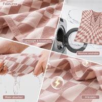 Serviette de plage à capuche en coton premium anti-sable moderne avec cordon de serrage, antimicrobienne et séchage rapide pour la plage et la natation
