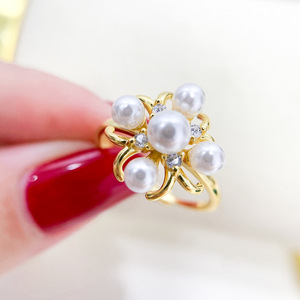 S925 Silver DIY <b>Ring</b> Accessory with Empty Support Trendy Silver Jewelry Featuring 4-5mm Beads 10291 <b>Crystal</b> <b>Rings</b> - Product Image 1