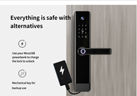 Serrure de porte intelligente Tuya avec caméra vidéo, empreinte digitale, mot de passe, carte, déverrouillage par application, serrure de porte électronique à mortaise 6068