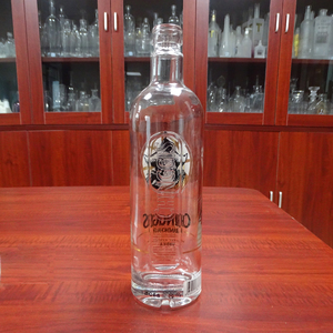 Bouteille en verre vide de 750 ml pour <span class=keywords><strong>alcool</strong></span>, plaquée or, pour vodka ou <span class=keywords><strong>mezcal</strong></span> - Product Image 3