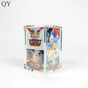 Simple Acrylic Case Display for Booster Box Half <b>18</b>-packs with Magnetic Card Top Loader 50mm Thickness - Product Image 1
