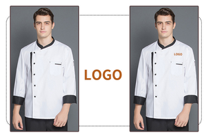 Chaqueta de cocina de restaurante con bordado personalizado de alta calidad, uniforme de cocinero de Chef de Hotel, uniforme de Chef de personal de Catering Unisex para hombres y mujeres - Product Image 6