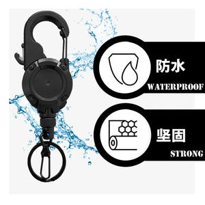 Llavero Táctico Retráctil Chang Cheol con Hebilla de Tracción, Negro, con Cuchillo, Fácil de Abrir, Resistente al Agua, Accesorio de Escalada Resistente - Product Image 1