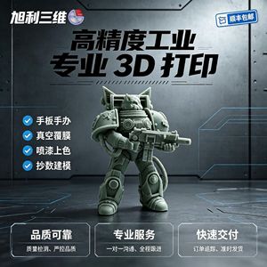 Xuli 3D 3D Printing Character Model Full Color <b>Painting</b> Custom Anime Figure Prototypes Industrial Parts Mechanical Components - Product Image 4